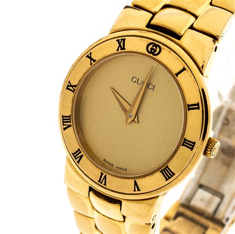 women's gucci gold watch